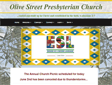 Tablet Screenshot of olivestreetpres.org